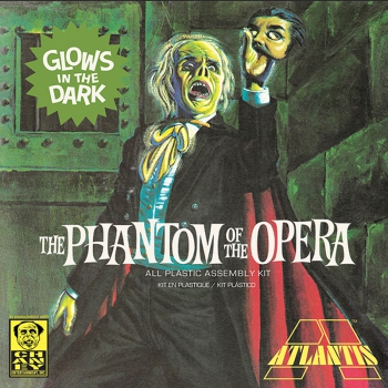 Plastikmodell - ATLANTIS Models Phantom of the Opera 1:8 Phantom of the Opera Square Box Glow in the Dark Edition - AMCA451